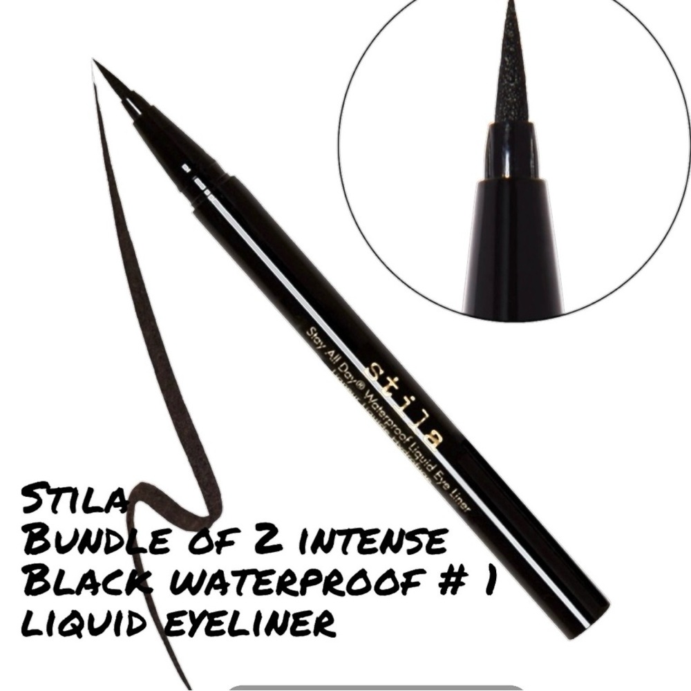 NIB Stila 2X intense Black waterproof # 1 liquid eyeliner